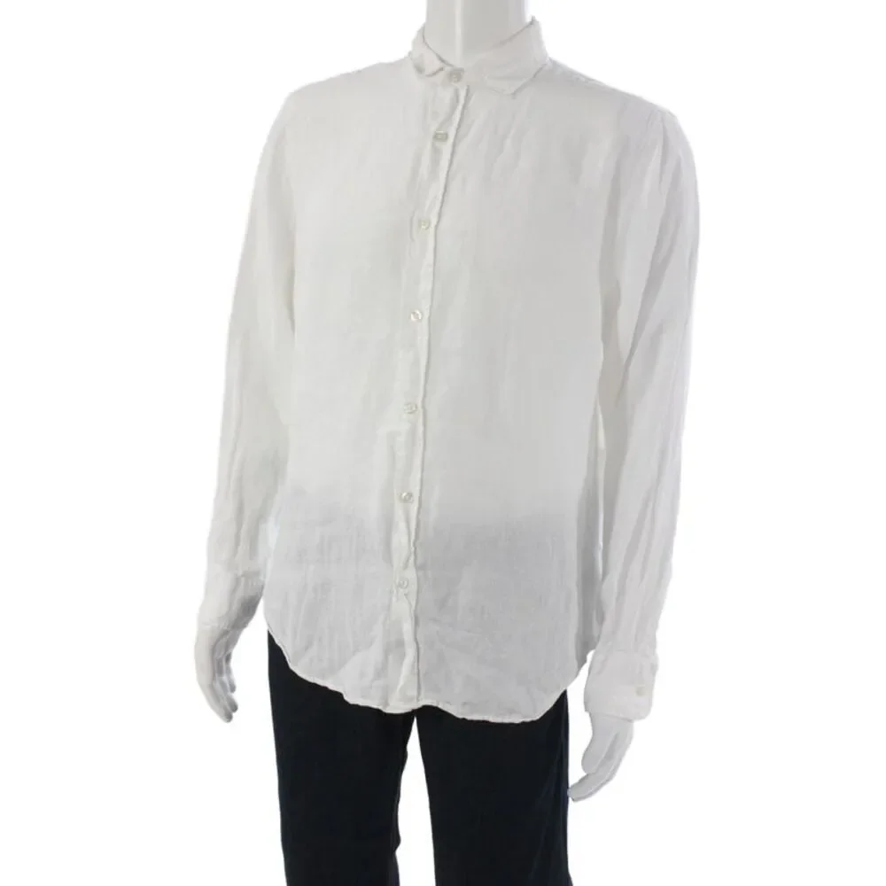 Charles Tyrwhitt Mens Collared Button Down Long Sleeve White Size Medium